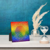 Leven - Ornament Regenbooggoud Fotoplaat (Insitu)