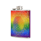 Leven - Ornament Regenbooggoud Heupfles (Links)