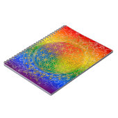 Leven - Ornament Regenbooggoud Notitieboek (Linkerzijde)