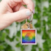 Leven - Ornament Regenbooggoud Sleutelhanger (Hand)
