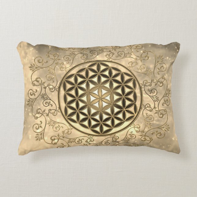 Leven -  Ornamenten Mandala 2 Accent Kussen (Voorkant)