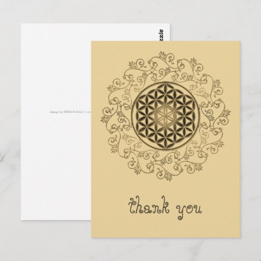 Leven - Ornamenten Mandala 2 Briefkaart (Voorkant / Achterkant)