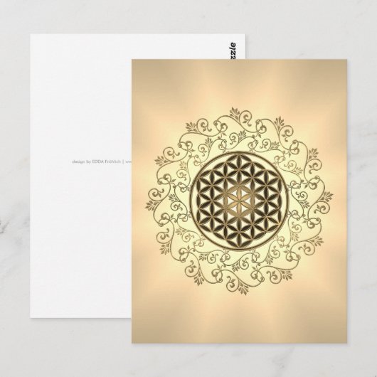 Leven - Ornamenten Mandala 2 Briefkaart (Voorkant / Achterkant)