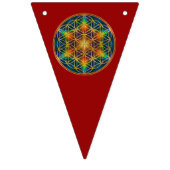 Leven -  Ornamenten Mandala 2 Bunti Vlaggetjes (Derde vlag)