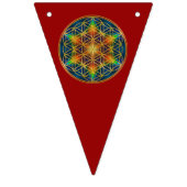 Leven -  Ornamenten Mandala 2 Bunti Vlaggetjes (Eerste vlag)