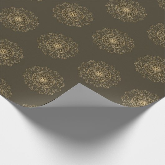 Leven -  Ornamenten Mandala 2 Cadeaupapier (Hoek)