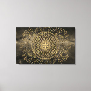 Leven - Ornamenten Mandala 2 Canvas Afdruk