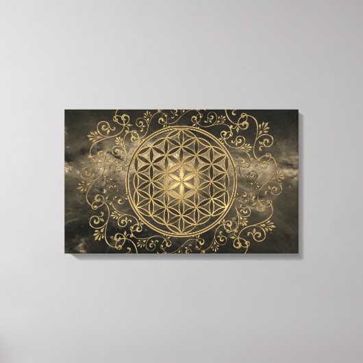 Leven - Ornamenten Mandala 2 Canvas Afdruk (Voorkant)