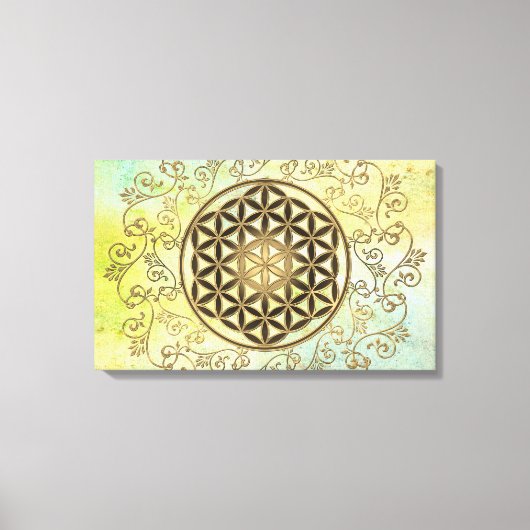 Leven - Ornamenten Mandala 2 Canvas Afdruk (Voorkant)
