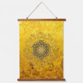 Leven - Ornamenten Mandala 2 Hangend Wandkleed (Voorkant)