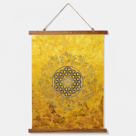 Leven - Ornamenten Mandala 2 Hangend Wandkleed (Voorkant)