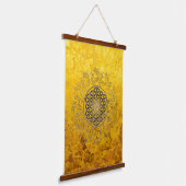 Leven - Ornamenten Mandala 2 Hangend Wandkleed (Gebogen)