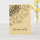 Leven - Ornamenten Mandala 2 Kaart (Gele Bloem)