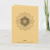 Leven -  Ornamenten Mandala 2 Kaart (Achterkant)