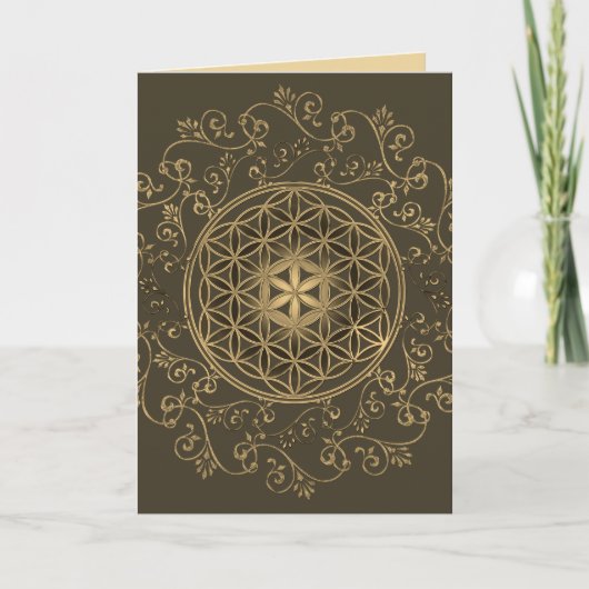 Leven -  Ornamenten Mandala 2 Kaart (Voorkant)