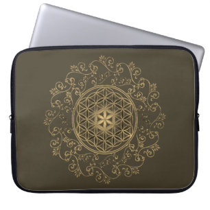 Leven -  Ornamenten Mandala 2 Laptop Sleeve