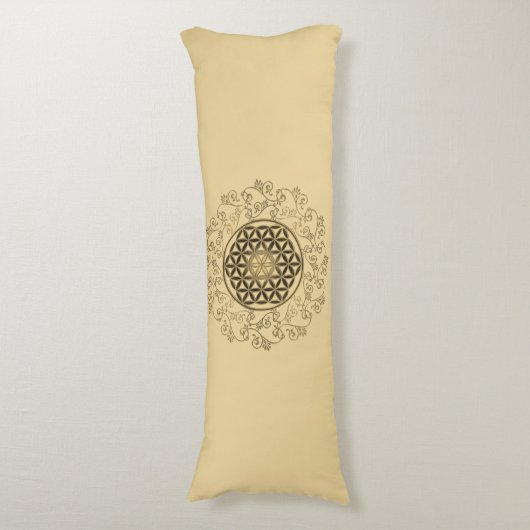 Leven -  Ornamenten Mandala 2 Lichaamskussen (Voorkant Verticaal)