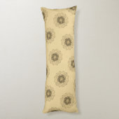 Leven - Ornamenten Mandala 2 Lichaamskussen (Achterkant (Verticaal))