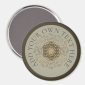 Leven -  Ornamenten Mandala 2 Magneet (Voorkant / Achterkant)