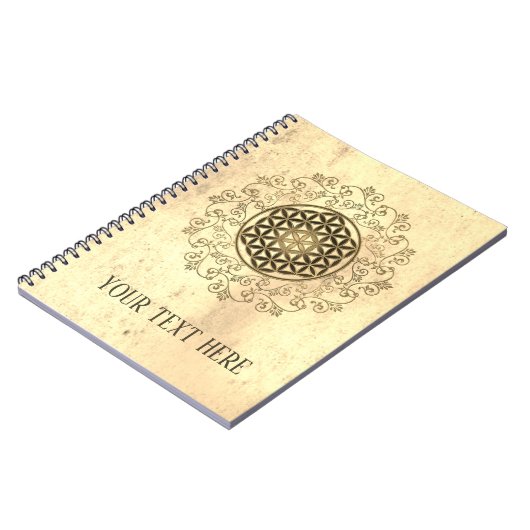 Leven - Ornamenten Mandala 2 Notitieboek (Linkerzijde)