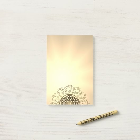 Leven - Ornamenten Mandala 2 Post-it® Notes (Op bureau)