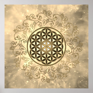 Leven -  Ornamenten Mandala 2 Poster