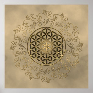 Leven -  Ornamenten Mandala 2 Poster