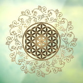 Leven -  Ornamenten Mandala 2 Raamsticker (Vel 3)