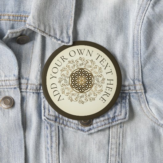 Leven - Ornamenten Mandala 2 Ronde Button 4,0 Cm (In situ)