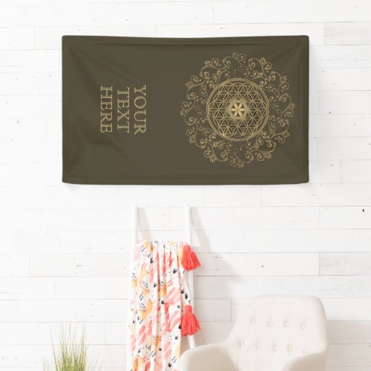 Leven - Ornamenten Mandala 2 Spandoek (Insitu)