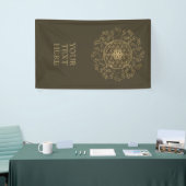 Leven -  Ornamenten Mandala 2 Spandoek (Beurs)