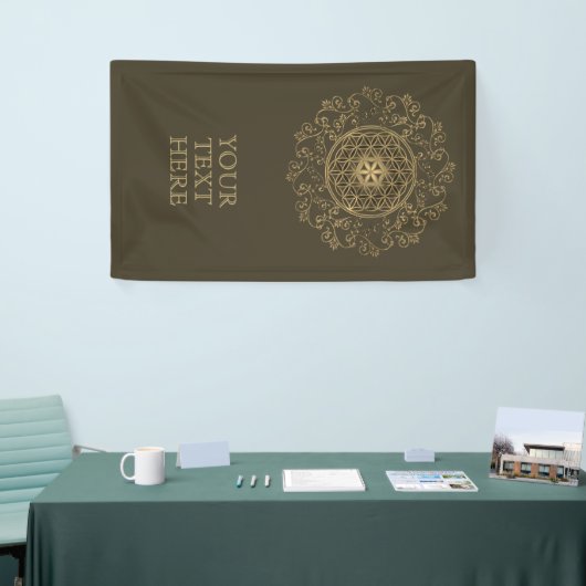 Leven - Ornamenten Mandala 2 Spandoek (Beurs)