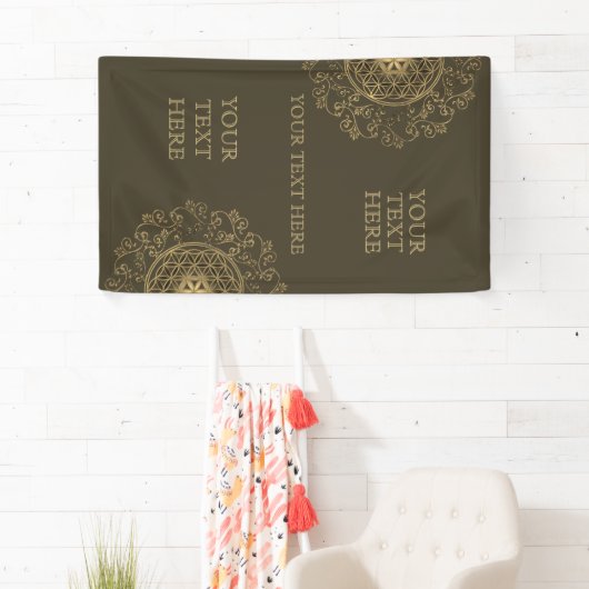 Leven -  Ornamenten Mandala 2 Spandoek (Insitu)