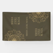 Leven -  Ornamenten Mandala 2 Spandoek (Horizontaal)