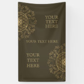 Leven -  Ornamenten Mandala 2 Spandoek (Verticaal)