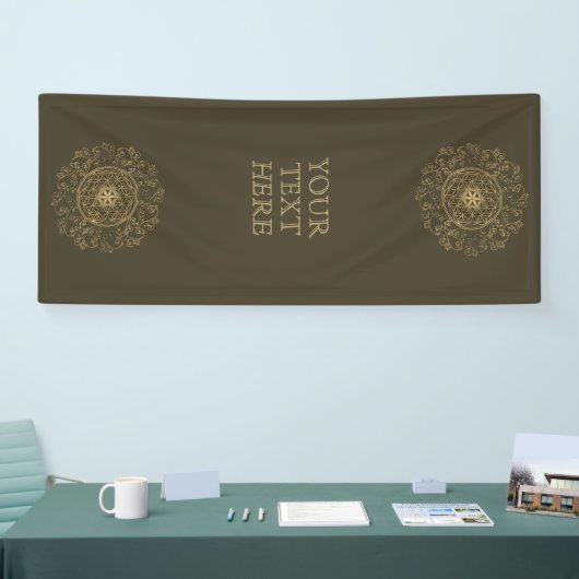 Leven -  Ornamenten Mandala 2 Spandoek (Beurs)