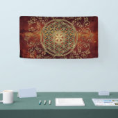 Leven -  Ornamenten Mandala 2 Spandoek (Beurs)