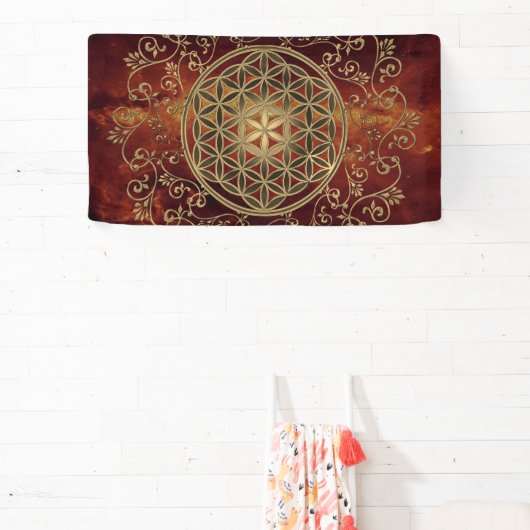 Leven -  Ornamenten Mandala 2 Spandoek (Insitu)