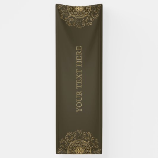 Leven - Ornamenten Mandala 2 Spandoek (Verticaal)