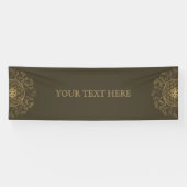 Leven - Ornamenten Mandala 2 Spandoek (Horizontaal)