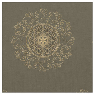 Leven -  Ornamenten Mandala 2 Stof