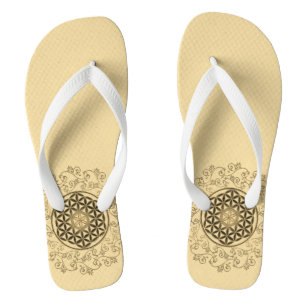 Leven -  Ornamenten Mandala 2 Teenslippers