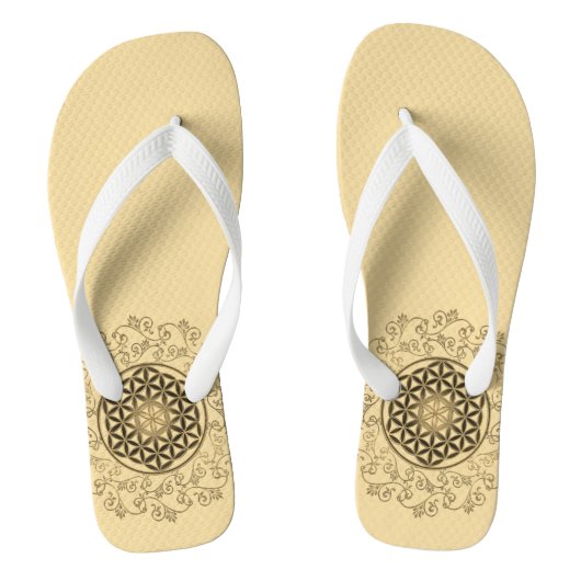 Leven -  Ornamenten Mandala 2 Teenslippers (Voetbed)