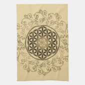 Leven - Ornamenten Mandala 2 Theedoek (Verticaal)