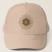 Leven - Ornamenten Mandala 2 Trucker Pet (Voorkant)