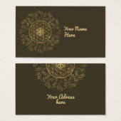 Leven -  Ornamenten Mandala 2 Visitekaartje (Voorkant /achterkant)