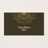 Leven -  Ornamenten Mandala 2 Visitekaartje (Achterkant)