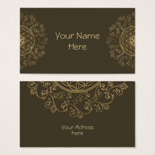 Leven -  Ornamenten Mandala 2 Visitekaartje