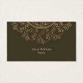 Leven -  Ornamenten Mandala 2 Visitekaartje (Achterkant)