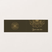 Leven - Ornamenten Mandala 2 Visitekaartje (Buitenkant ongevouwen)